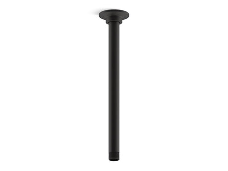 12" ceiling-mount single-function rainhead arm and flange