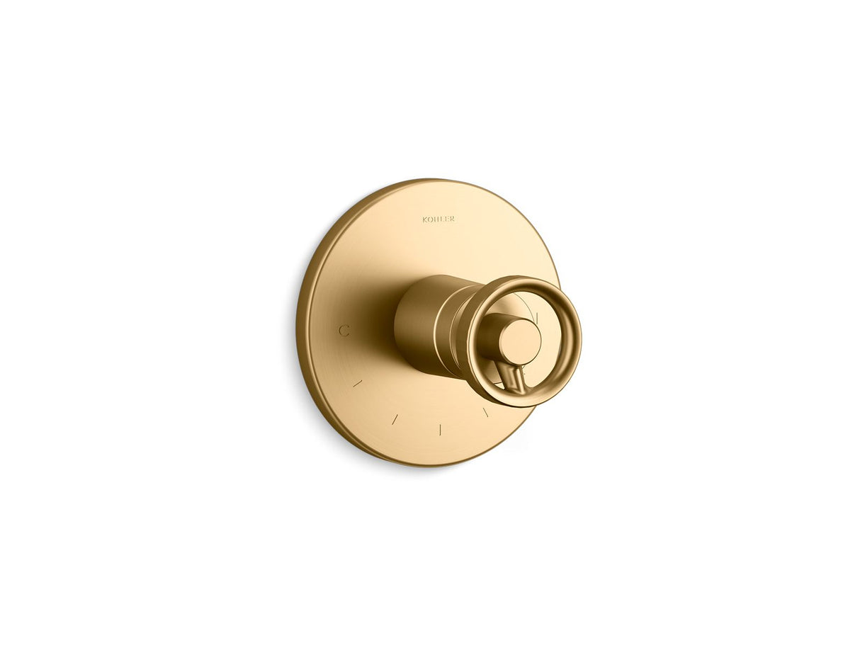 Components® MasterShower® temperature control valve trim with Industrial handle