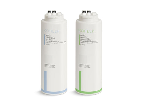 Aquifer®+ Replacement filter cartridge two-pack with hollow fiber membrane and carbon block VOC