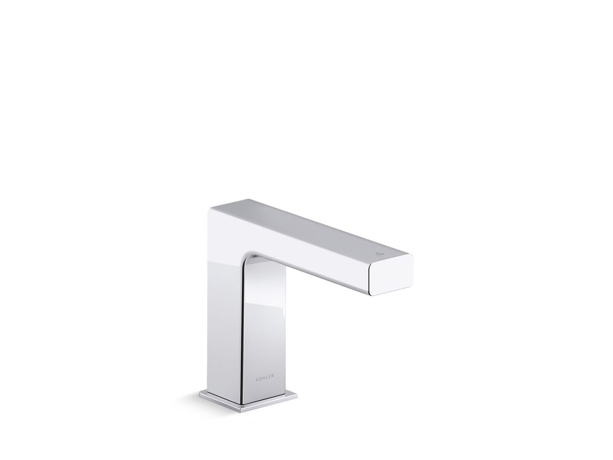 Strayt™ Touchless single-hole lavatory faucet with Kinesis® sensor technology and temperature mixer, DC-powered, 0.5 gpm