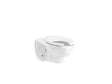 Kingston™ Ultra Wall-mount toilet bowl with top spud and bedpan lugs