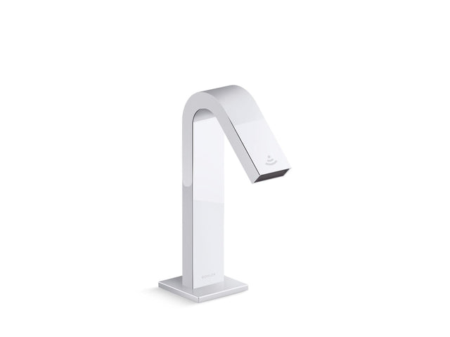 Loure® Touchless faucet with Kinesis® sensor technology and temperature mixer, Hybrid-powered