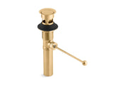 Premier pop-up drain, exposed, with overflow