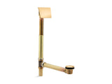 Tea-for-Two® 1-1/2" contoured pop-up drain and overflow for above- or through-the-floor installation