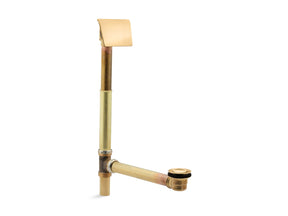 Tea-for-Two® 1-1/2" contoured pop-up drain and overflow for above- or through-the-floor installation