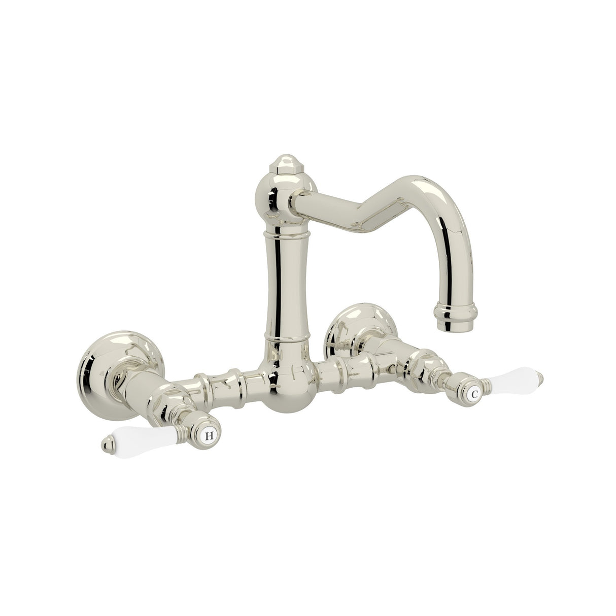 Acqui® Wall Mount Bridge Kitchen Faucet With Column Spout A1456lp-2