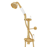Riser Diverter, Handshower, Handshower Holder, Hose and 8" Thermostatic Outlet U.5373N